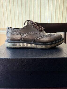 Prada Men Ombre Hybrid Dress Shoes Clear Cushion 8.5